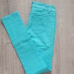 Women's Turquoise Stretchy Skinny Jeans